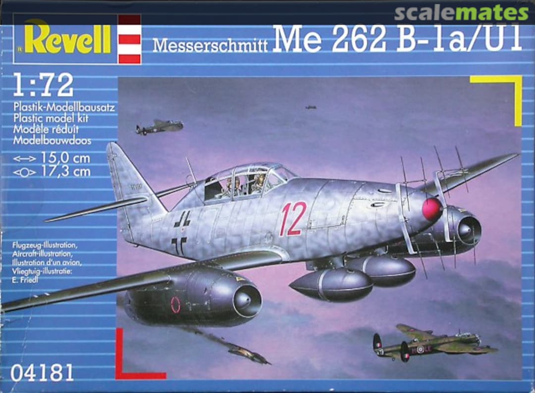 Boxart Messerschmitt Me 262 B-1a/U1 04181 Revell