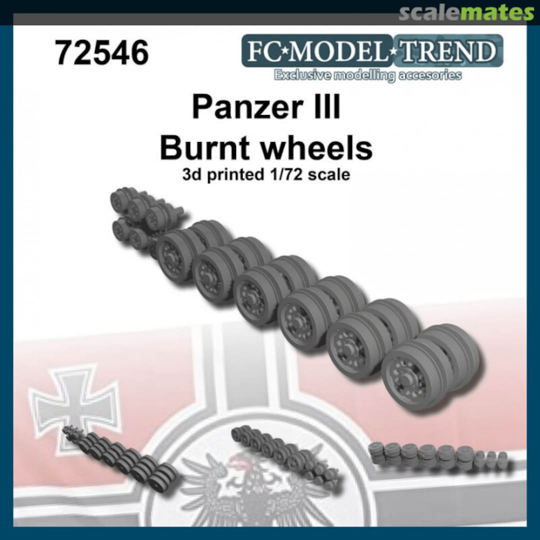 Boxart Panzer III burnt wheels 72546 FC Model Trend