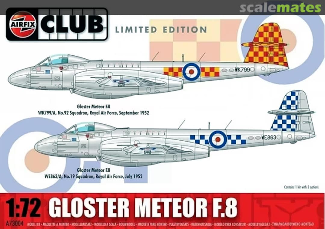 Boxart Gloster Meteor F.8 A73004 Airfix