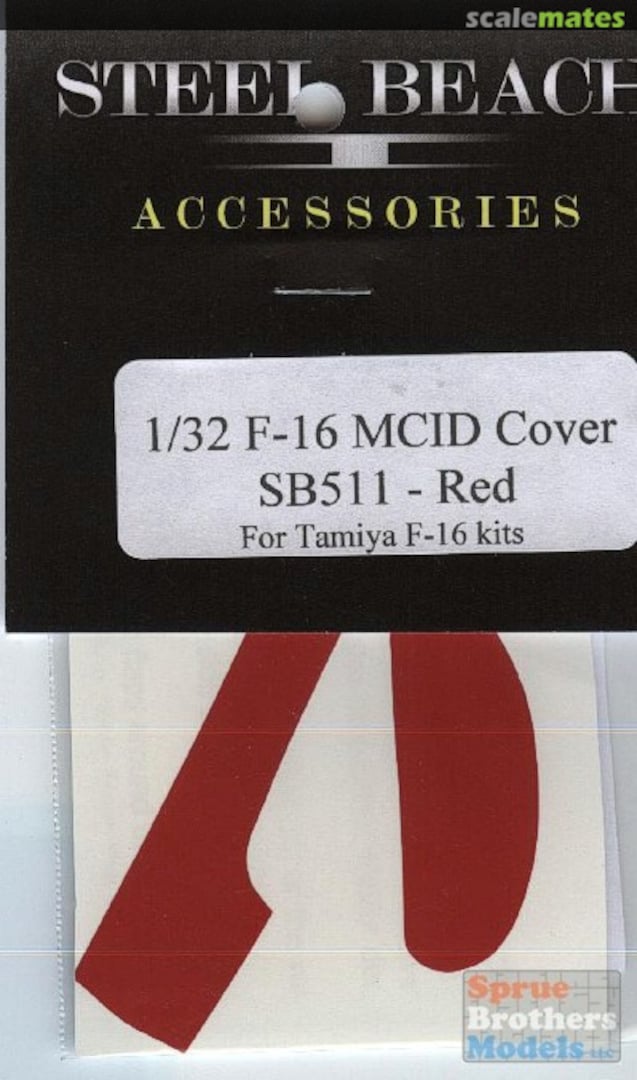 Boxart Red F-16 Falcon MCID (Large Mouth) Cover 33011 Steel Beach