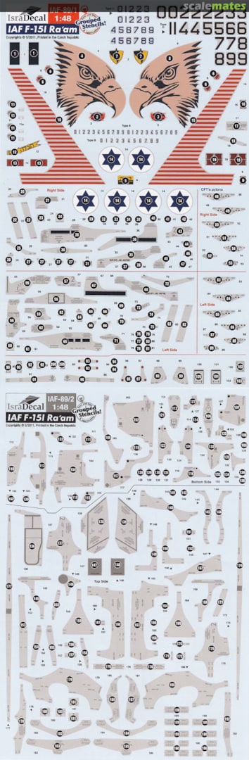 Boxart IAF F-15I Ra'am IAF-89 IsraDecal Studio