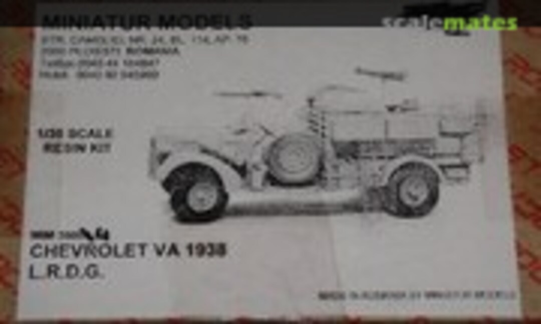 1:35 Chevrolet VA 1938 LRDG British WWII truck (Miniatur Models 35004)