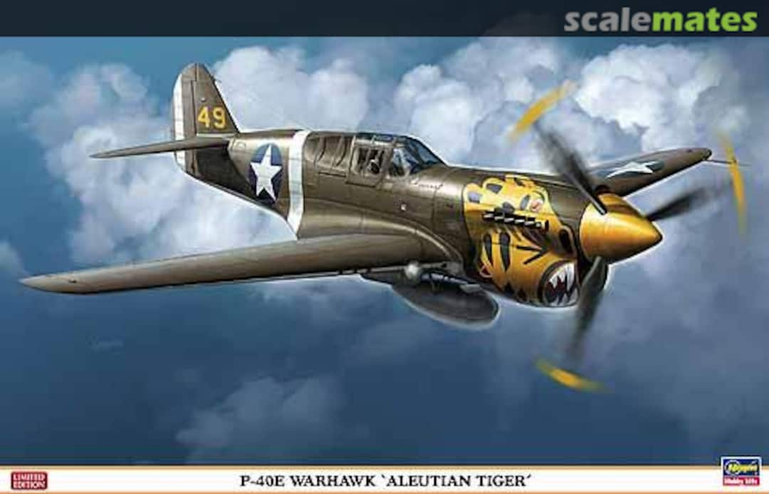 Boxart P-40E Warhawk 'Aleutian Tiger' 08211 Hasegawa