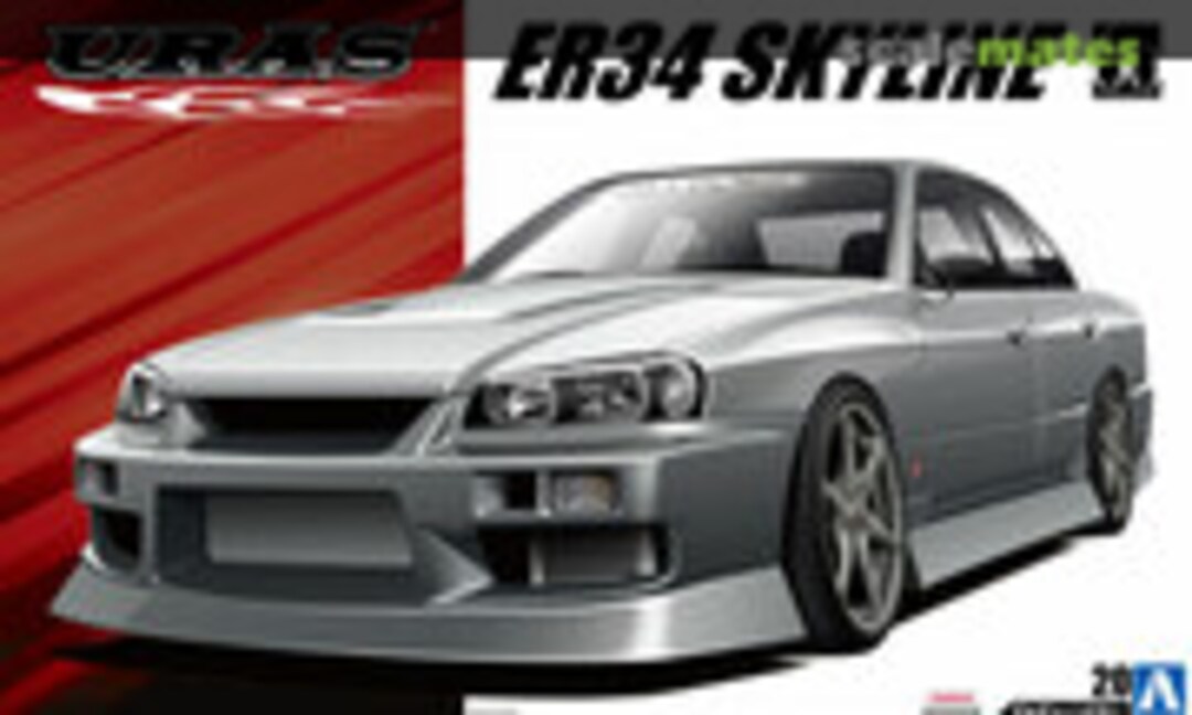 1:24 URAS ER34 Skyline 25GT-t '01 (Nissan) (Aoshima 053218)