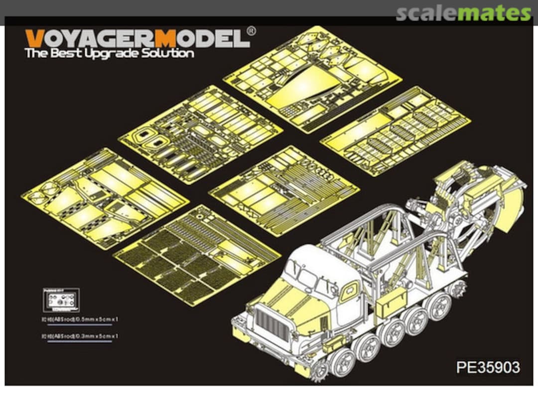 Boxart BTM-3 High-Speed Trench Digging Vehicle PE35903 Voyager Model