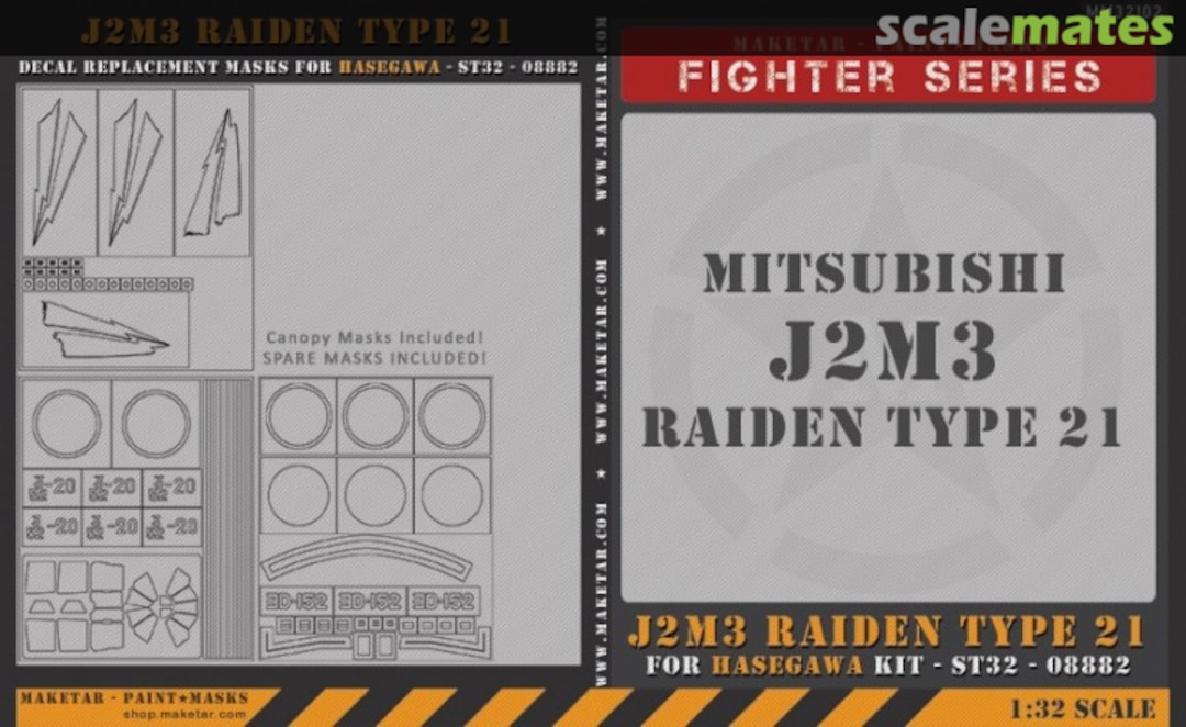 Boxart Mitsubishi J2M3 Raiden Type 21 MM32102 Maketar