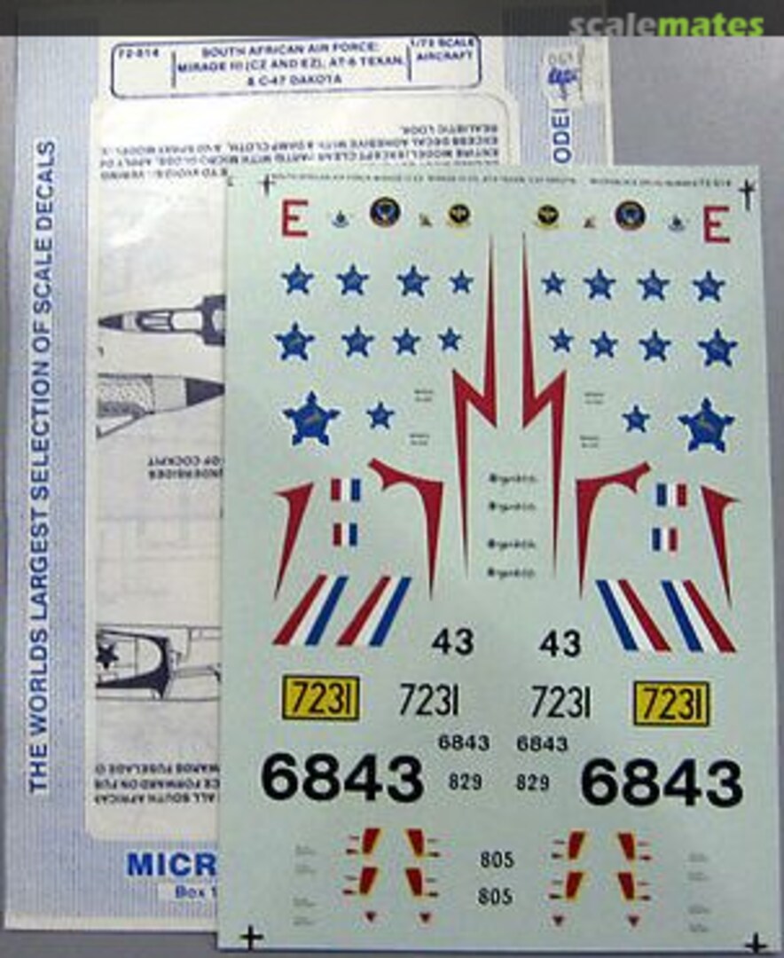 Boxart South African Air Force 72-514 Microscale