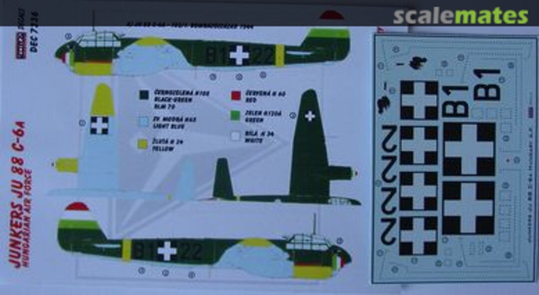 Boxart Junkers Ju 88 C-6A DEC7236 Kora Models