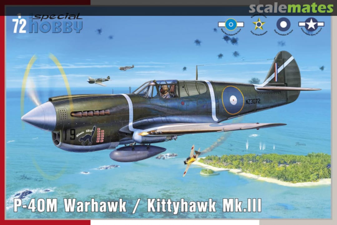 Boxart P-40M Warhawk / Kittyhawk Mk.III SH72382 Special Hobby