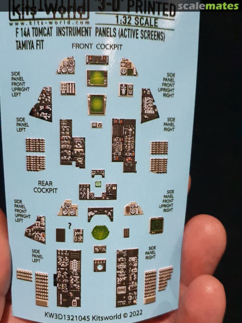 Boxart F-14A Tomcat Screens On KW3D1321045 Kits-World