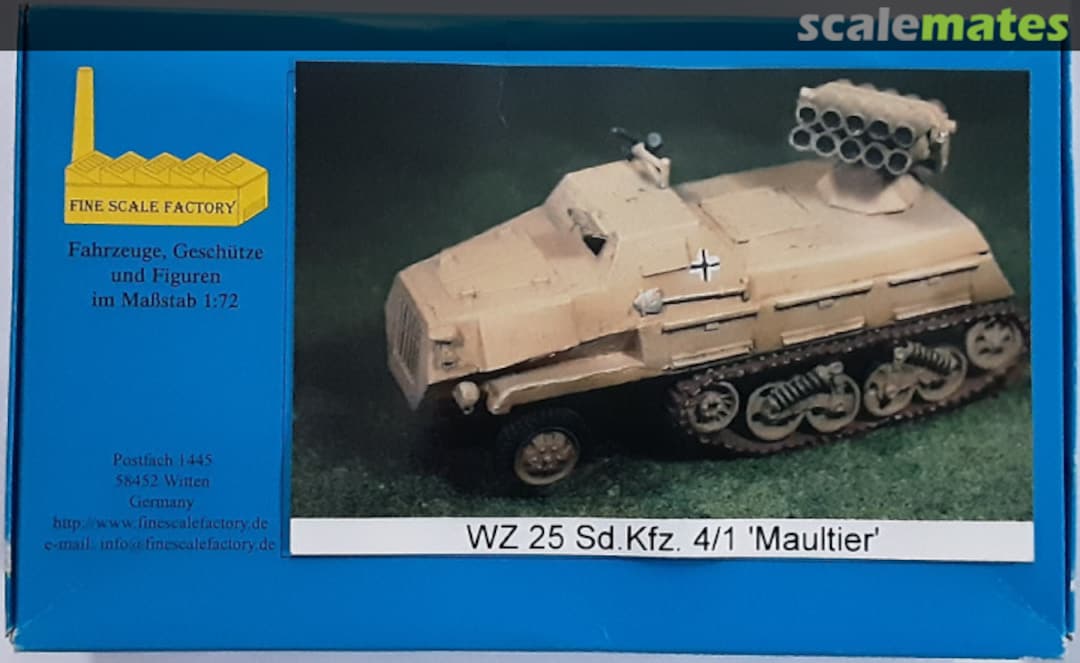 Boxart Sd.Kfz. 4/1 'Maultier' WZ25 Fine Scale Factory