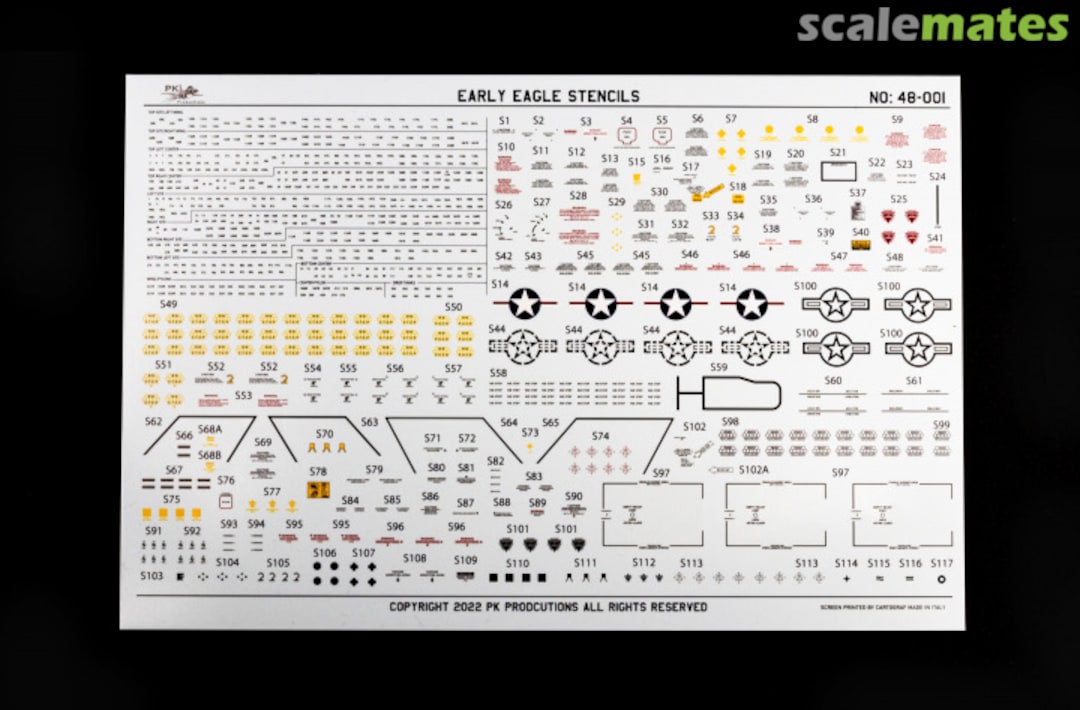 Boxart Early Eagle Stencils 48-001 PK Productions