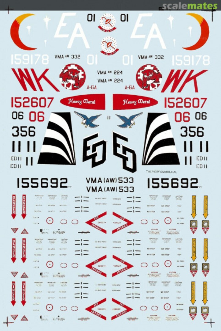 Boxart Marine A-6's 48-0091 Microscale