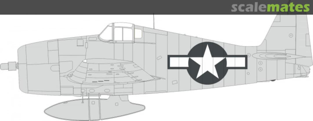 Boxart F6F-3 US national insignia EX996 Eduard