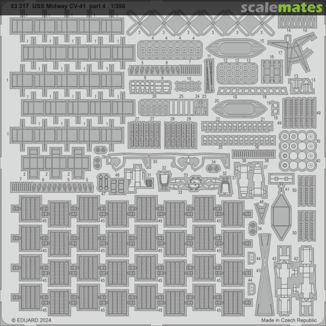 Boxart USS Midway CV-41 Part 4 53317 Eduard