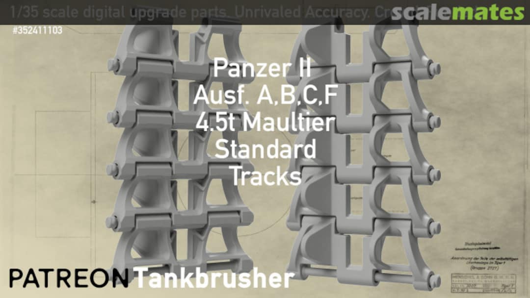 Boxart Panzer II Ausf. A;B;C;F Standard Type + 4.5t Maultier 352411103 Tankbrusher Scale Modeling