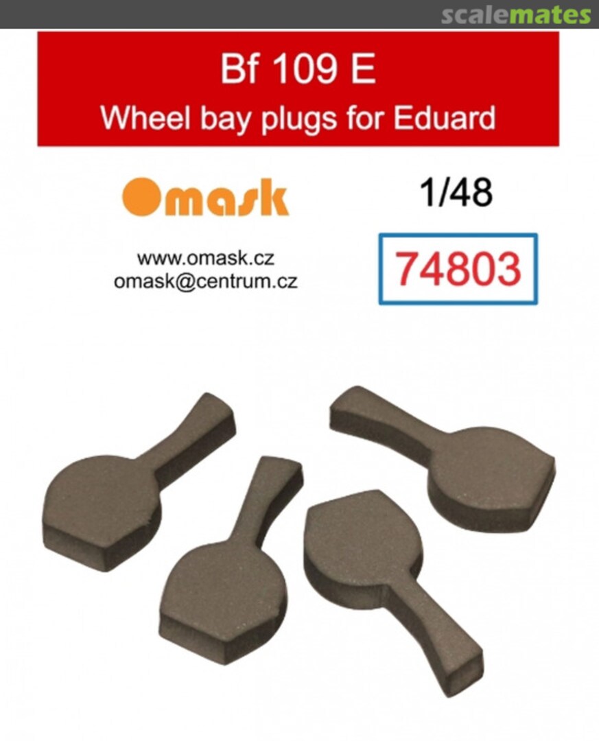 Boxart Bf 109 E wheel bay plugs 74803 Omask