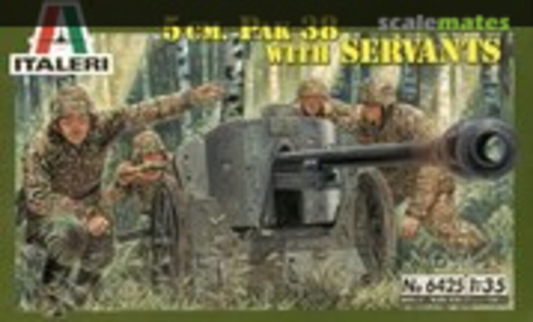 1:35 5cm. Pak 38 with servants (Italeri 6425)