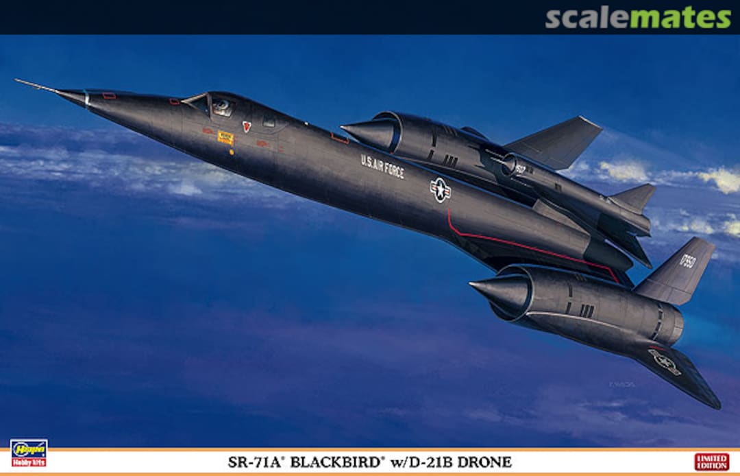 Boxart SR-71A Blackbird w/D-21B Drone 02041 Hasegawa