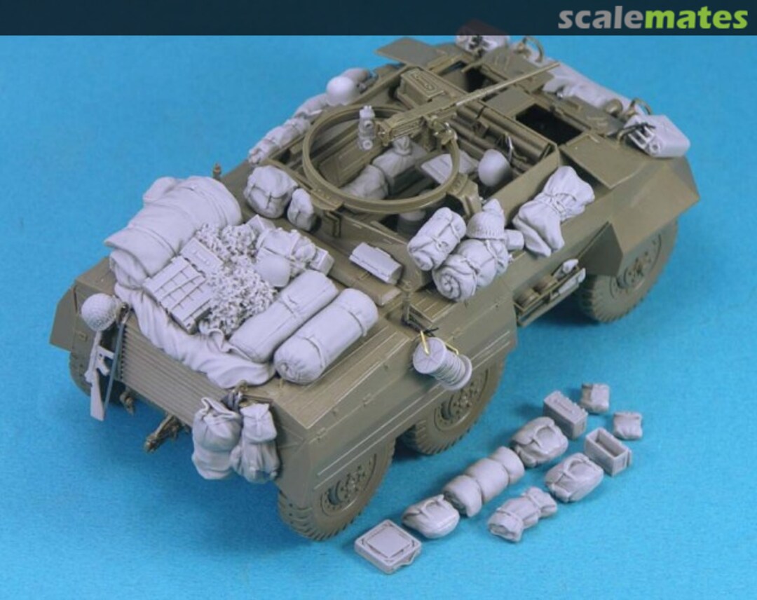 Boxart M20 Armored Utility Car Stowage set LF1265 Legend Productions