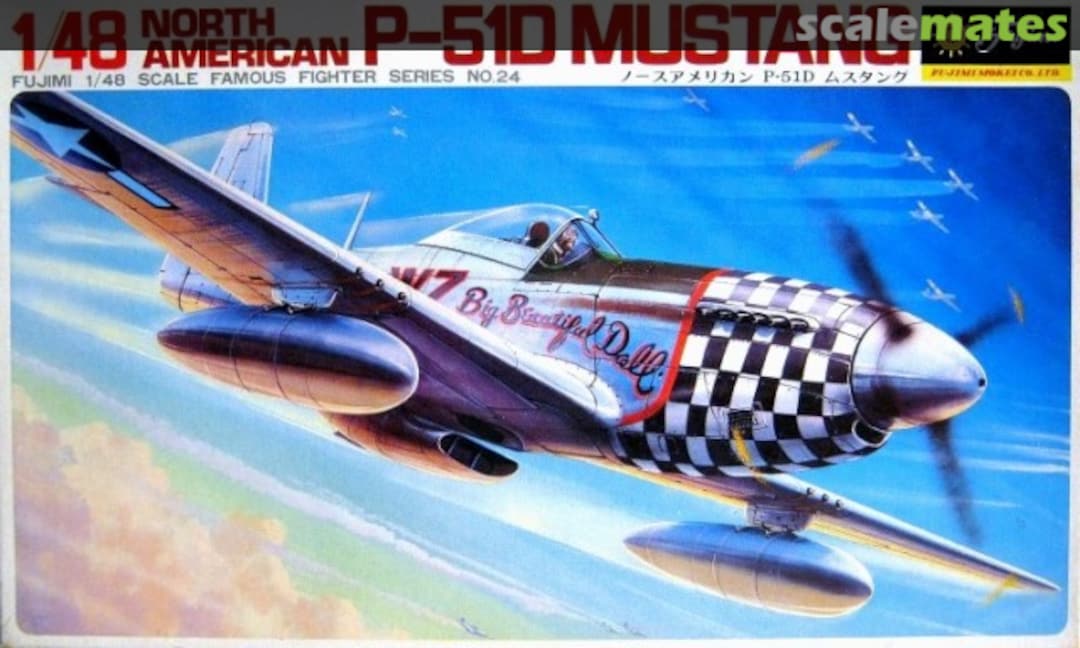 Boxart North American P-51D Mustang 5A-24 Fujimi