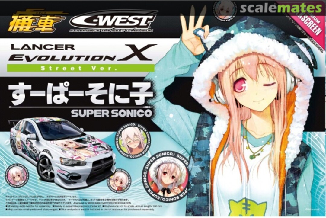 Boxart C-West Lancer Evolution X Street Ver. "Super Sonico" 050743 Aoshima