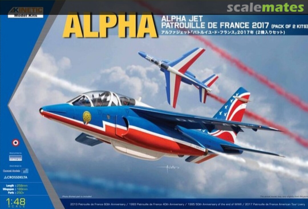 Boxart Alpha Jet `Patrouille de France 2017` K48064 Kinetic