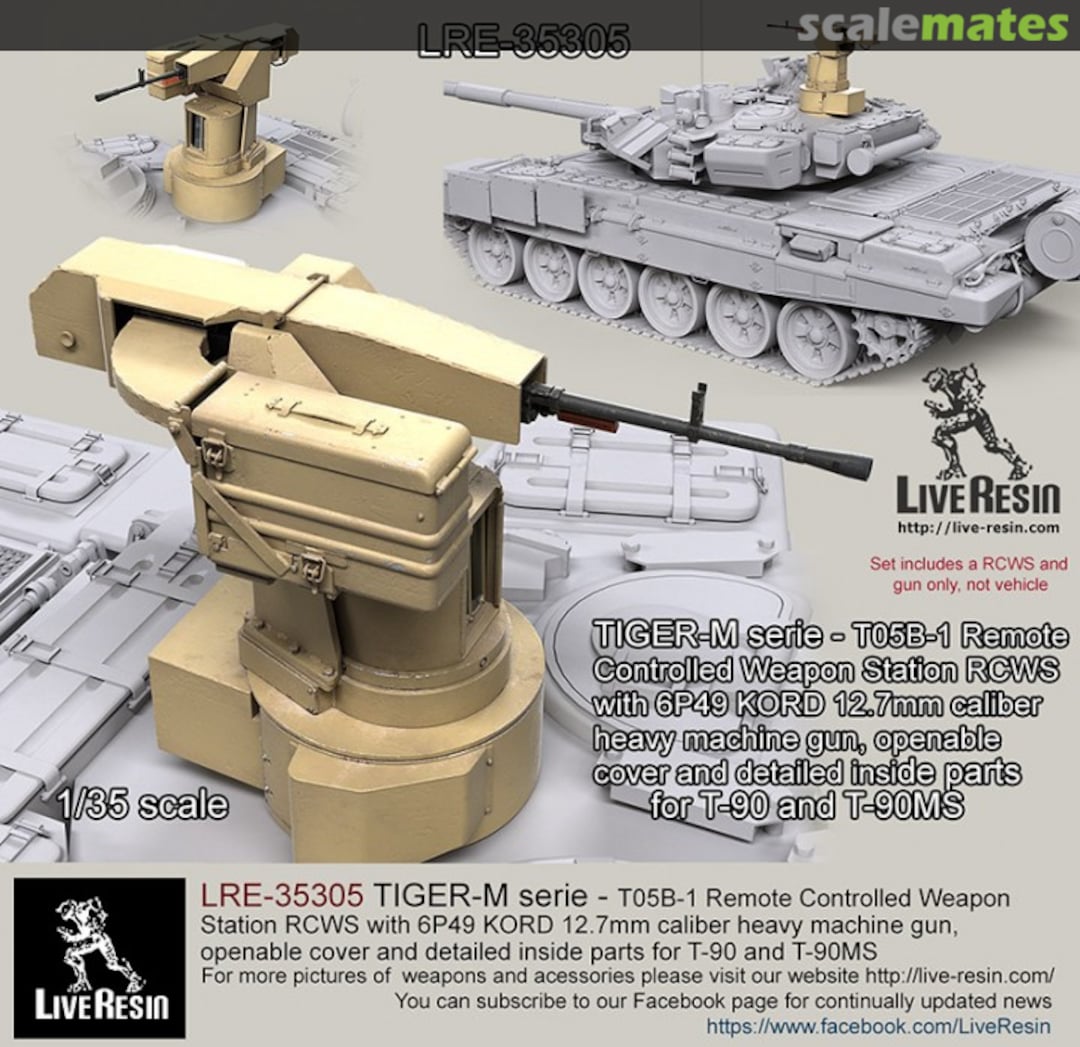 Boxart T-90MS T05B-1 Remote Controlled Weapon Station LRE-35305 Live Resin