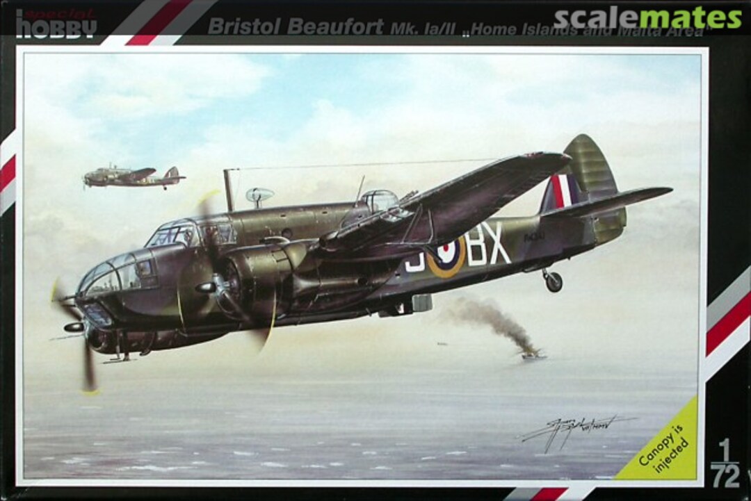 Boxart Bristol Beaufort Mk.Ia/II "Home Islands and Malta Area" SH72083 Special Hobby