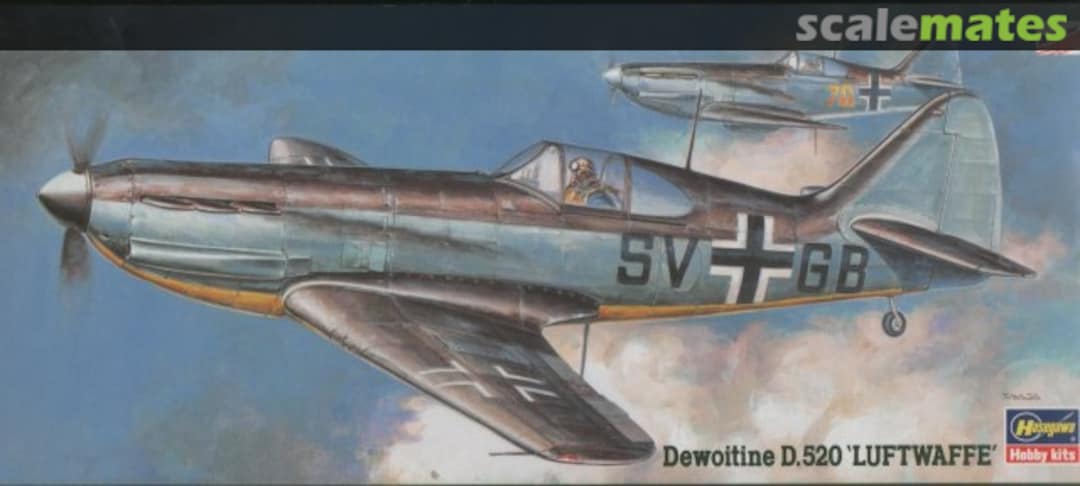 Boxart Dewoitine D.520 'Luftwaffe' 52051 Hasegawa