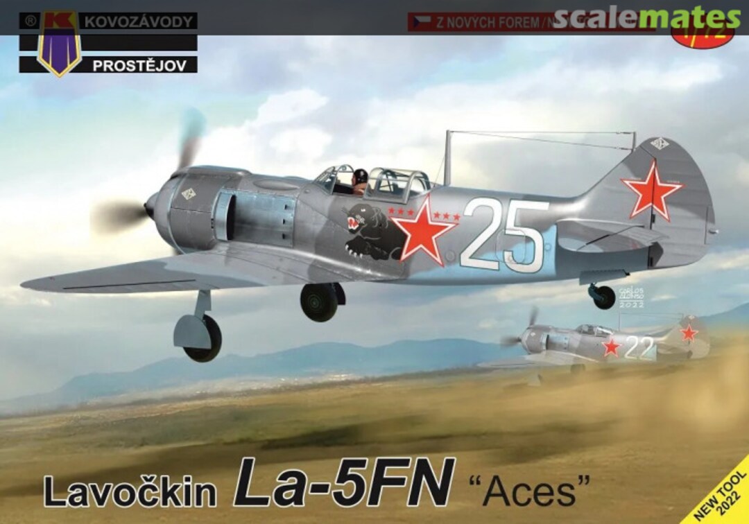 Boxart Lavočkin La-5FN „Aces“ KPM0360 Kovozávody Prostějov