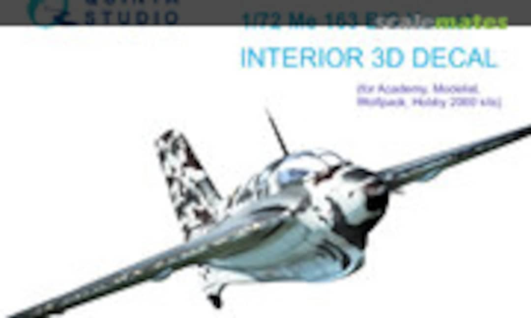 1:72 Me 163 B/S Komet interior 3D decals (Quinta Studio QD72083)