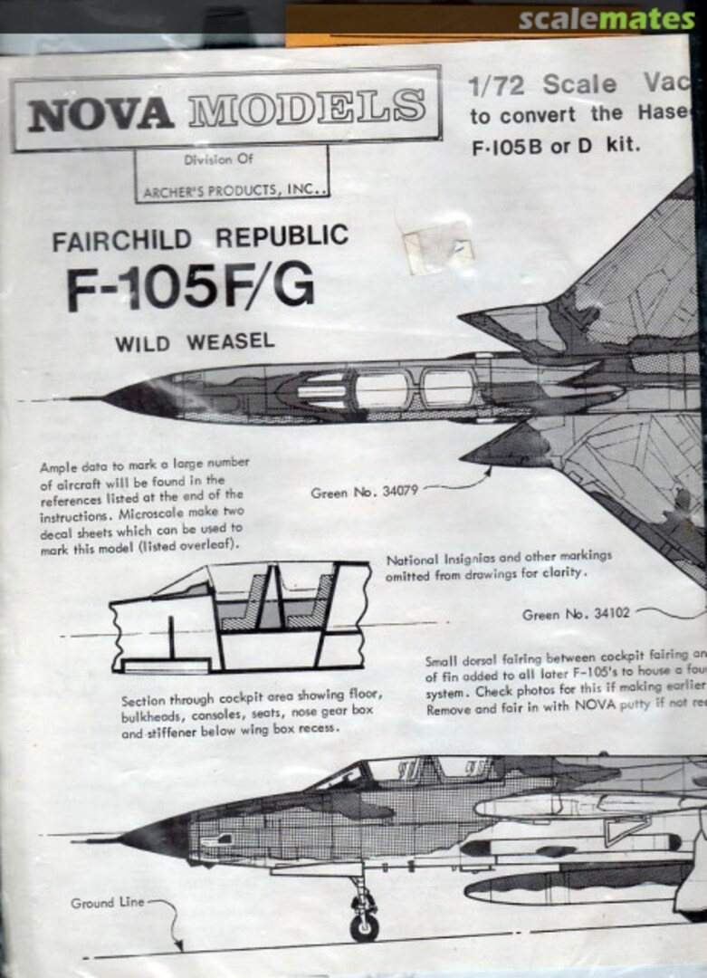 Boxart Republic F-105G Wild Weasel conversion unk??? Archers Products Inc.