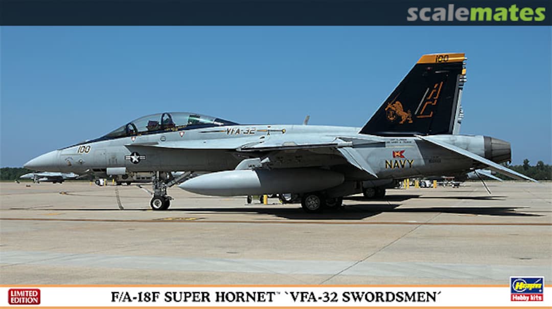 Boxart F/A-18F Super Hornet `VFA-32 Swordsmen´ 02010 Hasegawa