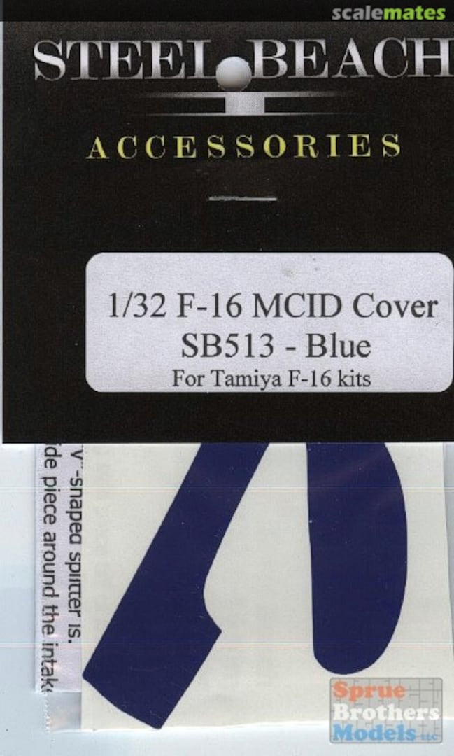 Boxart Blue F-16 Falcon MCID (Large Mouth) Cover 33013 Steel Beach