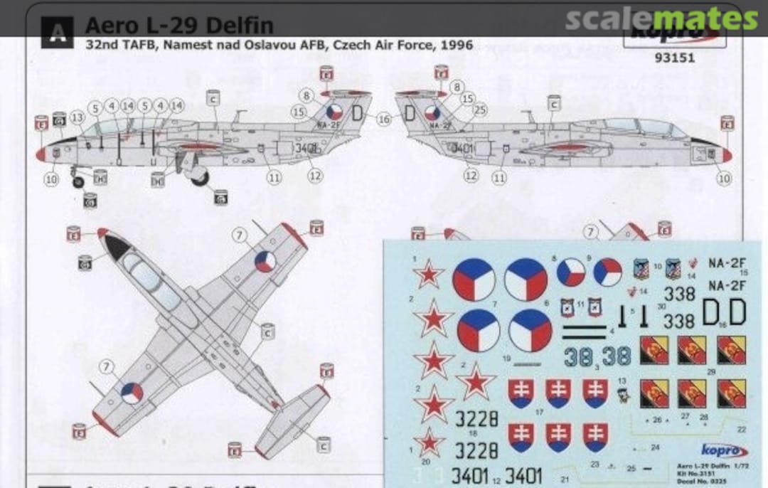 Contents Aero L-29 Delfin 93151 Kopro