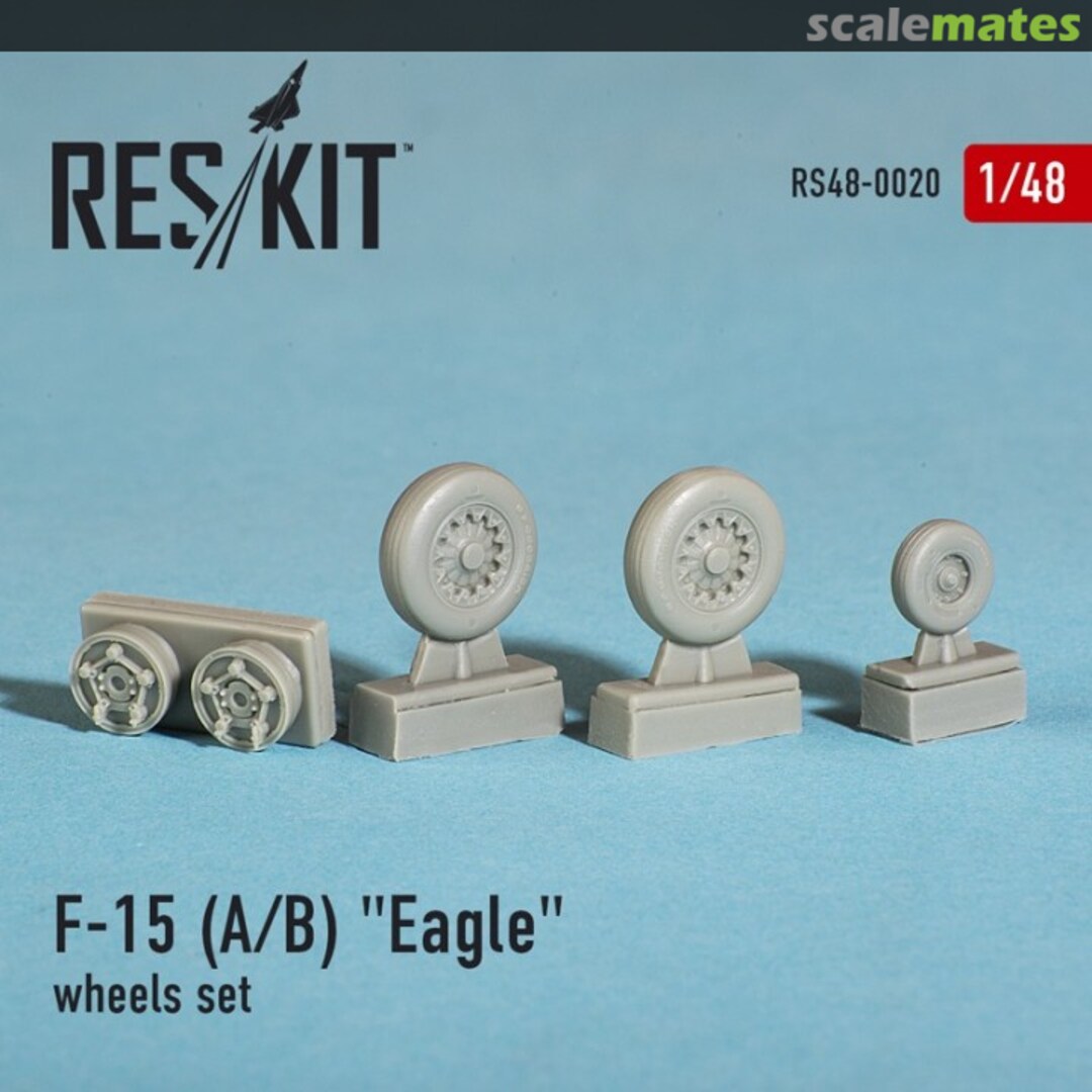 Boxart McDonnell Douglas F-15 (A/B) "Eagle" wheels set RS48-0020 ResKit