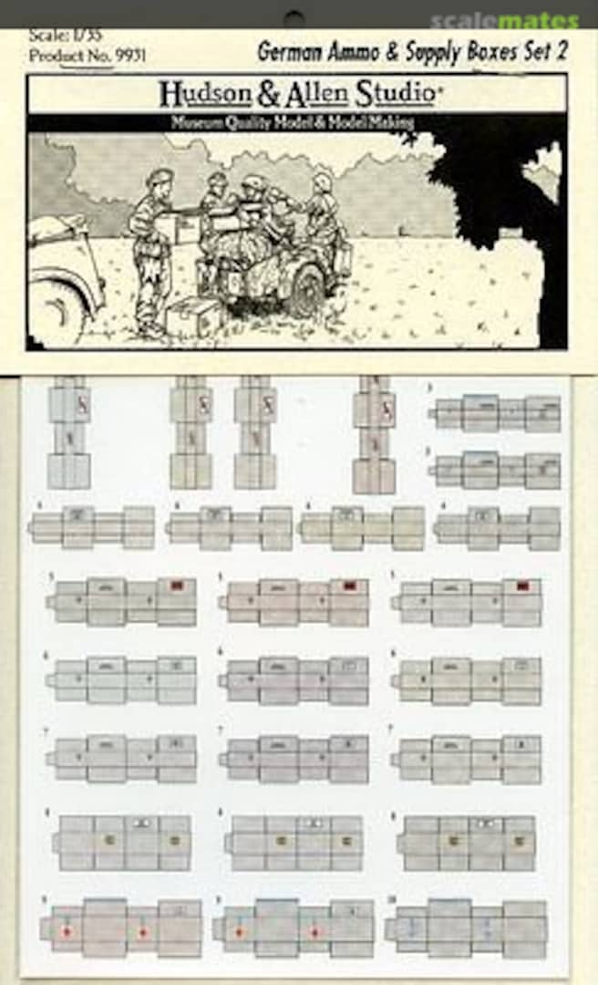 Boxart German ammo & supply boxes 9931 Hudson & Allen Studio