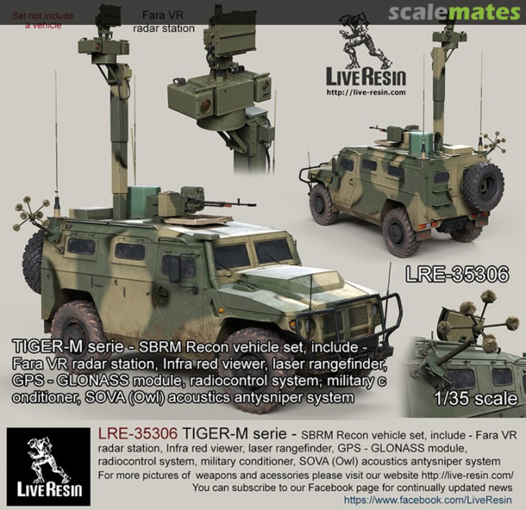 Boxart SBRM Recon vehicle set LRE-35306 Live Resin