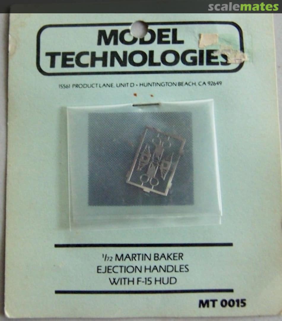 Boxart Martin Baker Ejection Handles with F-15 HUD MT 0015 Model Technologies