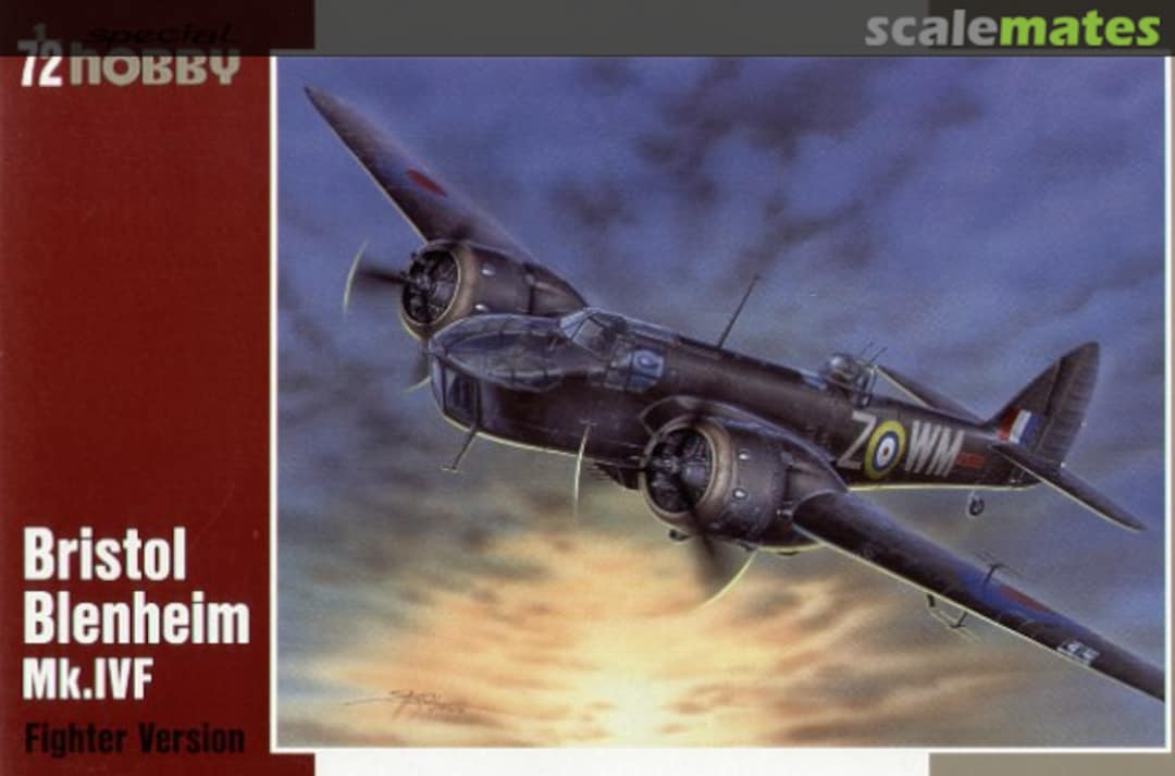 Boxart Bristol Blenheim Mk.IVF Fighter Version SH72063 Special Hobby