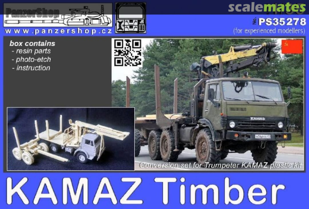 Boxart KAMAZ Timber & pole trailer PS35278 PanzerShop