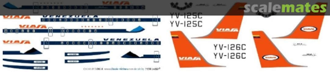 Boxart Viasa DC8 CA144-015 Classic Airlines