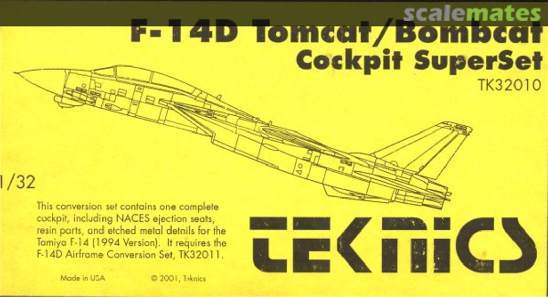 Boxart F-14D Tomcat / Bombcat Cockpit Superset TK32010 Teknics