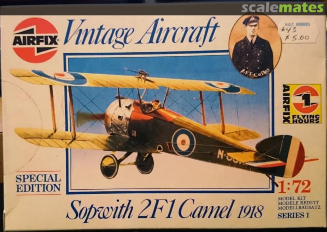 Boxart Sopwith 2F1 Camel 1918 01075 Airfix