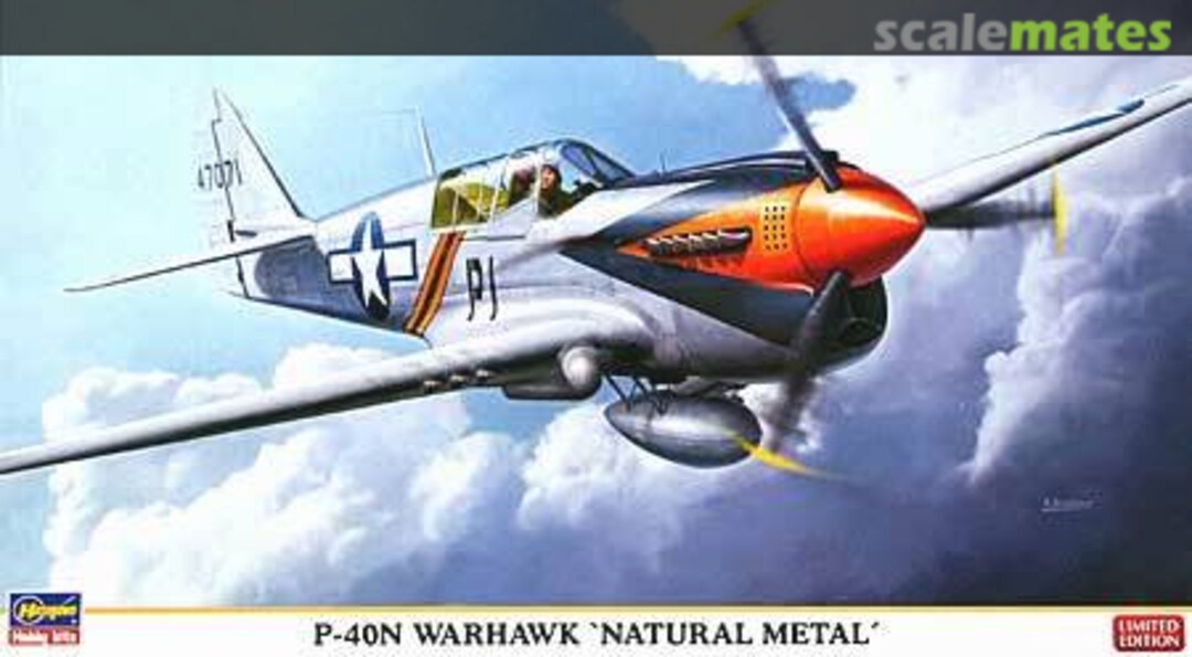 Boxart P-40N Warhawk 'Natural Metal' 09924 Hasegawa