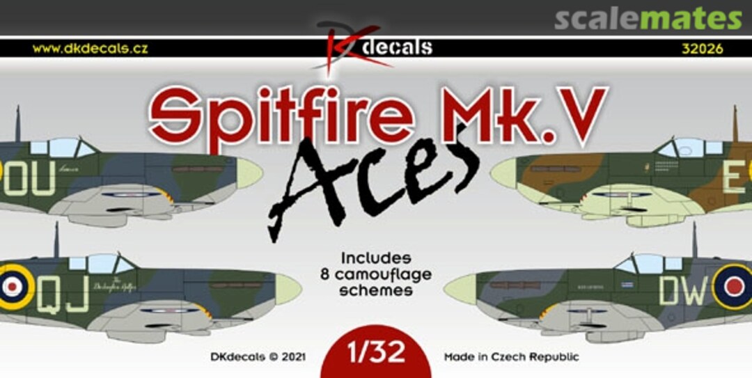 Boxart Spitfire Mk. V 32026 DK Decals