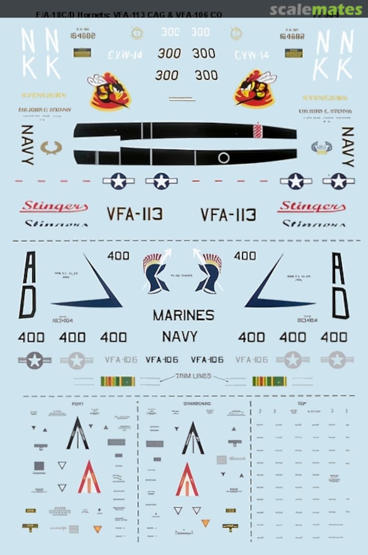 Boxart F/A-18C/D Hornets 72-0904 Microscale