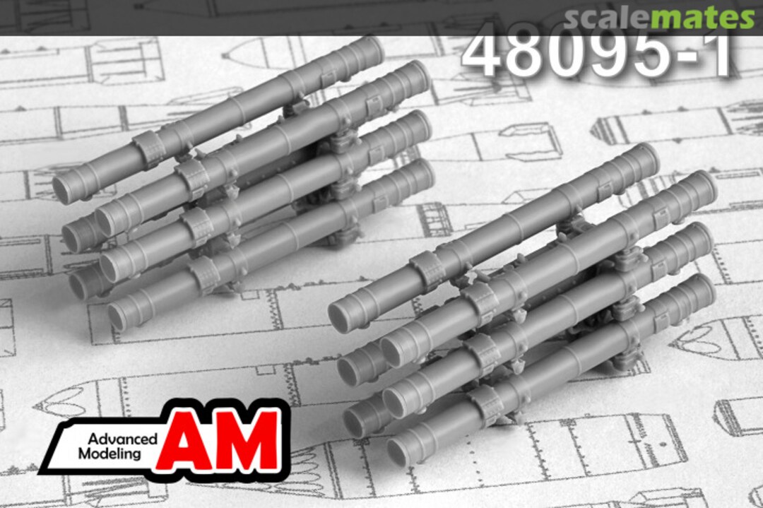 Boxart 9M120 Guided missile "Attack" with APU-6 launcher 48095-1 Amigo Models