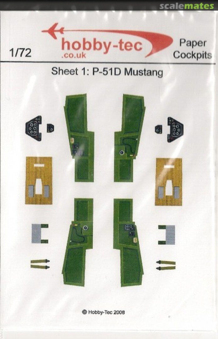 Boxart P-51D Mustang Sheet 1 hobby-tec